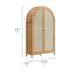 Calista 79" Tall Wide Rattan Arched Storage Cabinet by Modway EEI-7294 FredCo