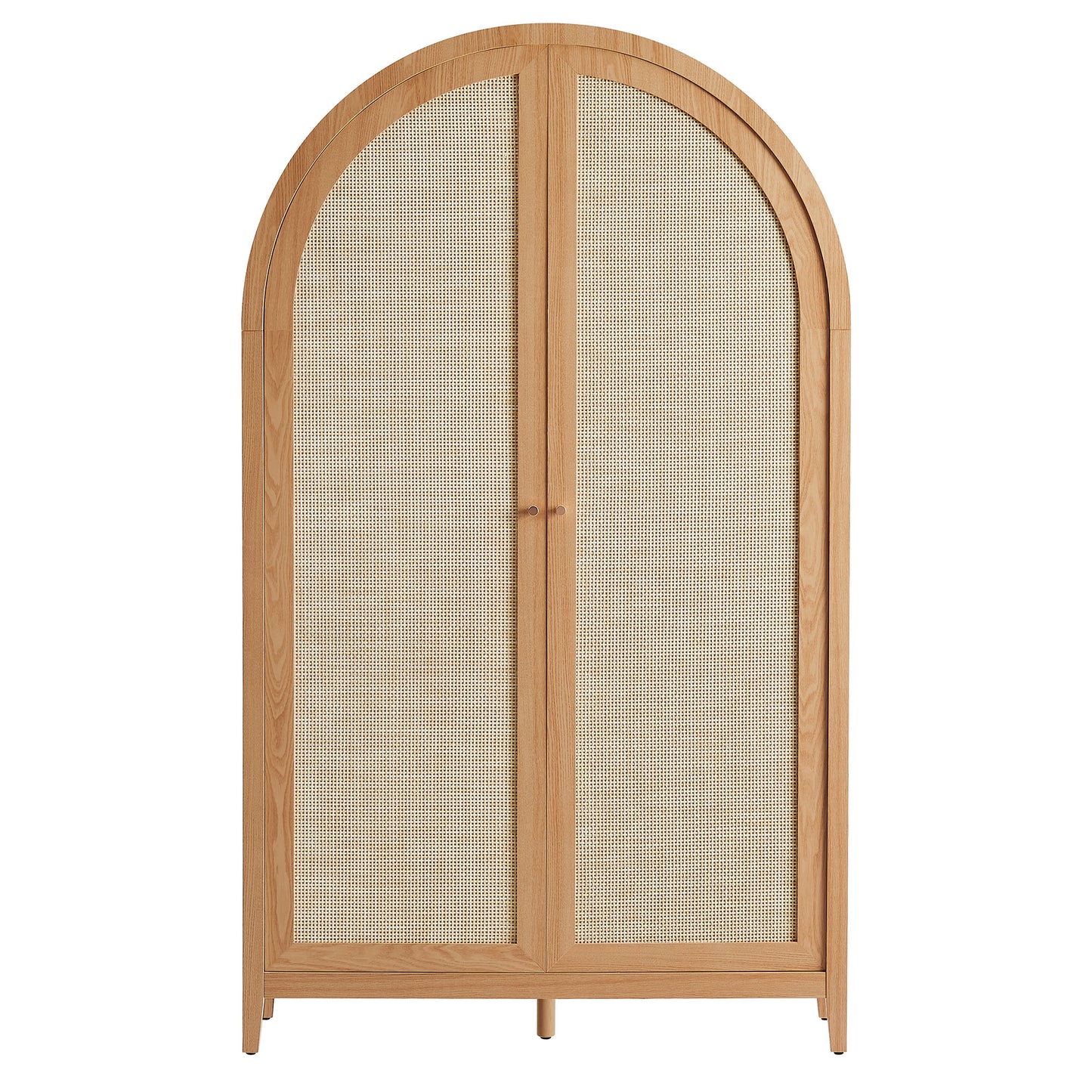 Calista 79" Tall Wide Rattan Arched Storage Cabinet by Modway EEI-7294 FredCo