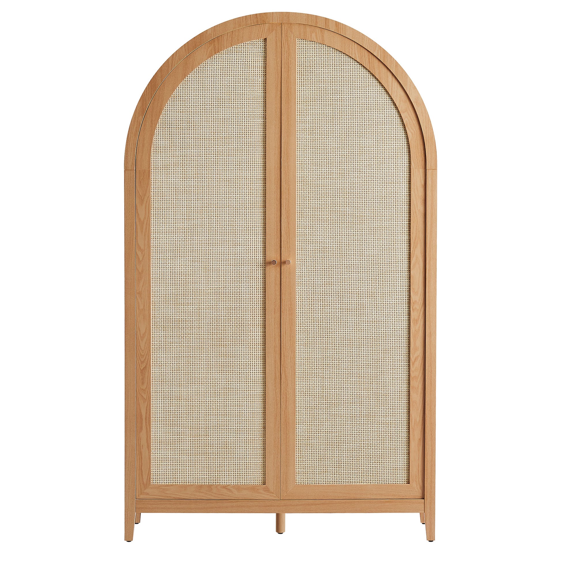 Calista 79" Tall Wide Rattan Arched Storage Cabinet by Modway EEI-7294 FredCo