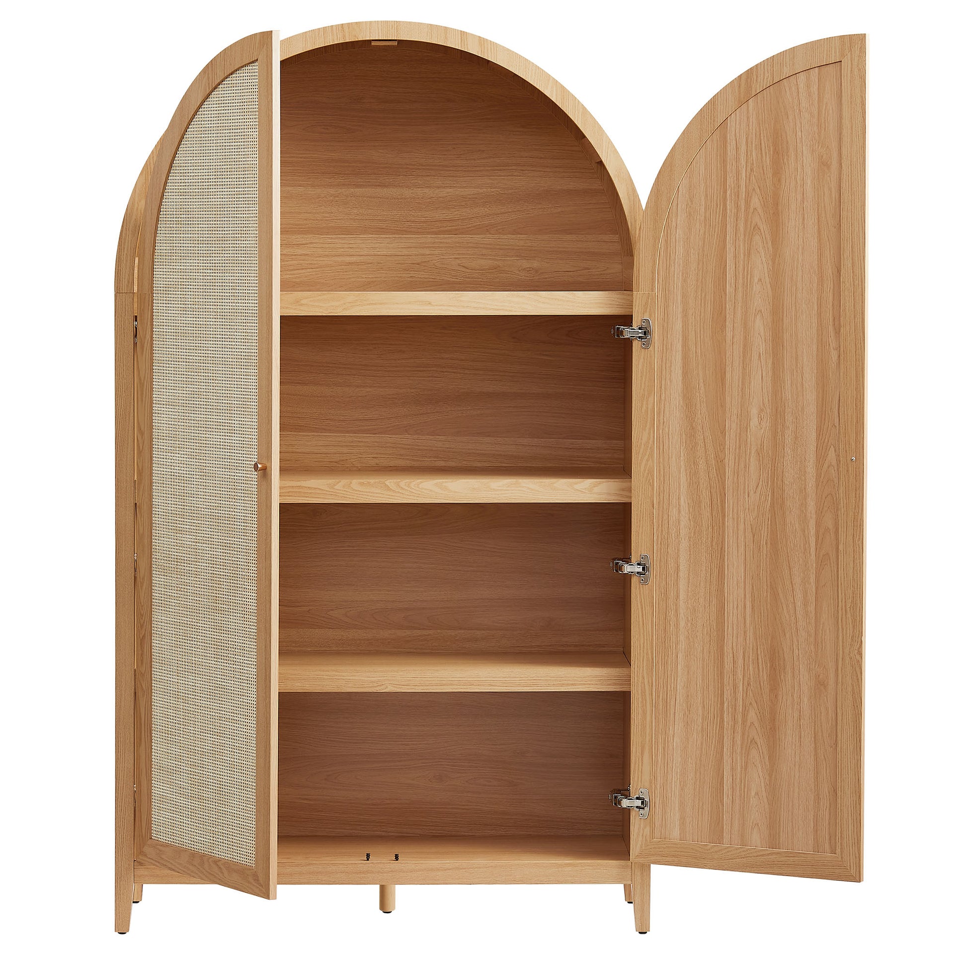 Calista 79" Tall Wide Rattan Arched Storage Cabinet by Modway EEI-7294 FredCo