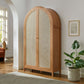 Calista 79" Tall Wide Rattan Arched Storage Cabinet by Modway EEI-7294 FredCo