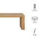 Canto Rectangular Stacked Design Coffee Table by Modway EEI-7348 FredCo