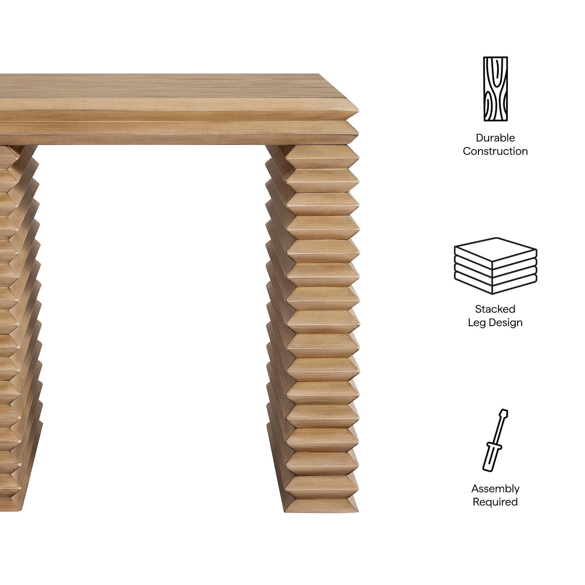 Canto Square 24" Stacked Design End Table by Modway EEI-7349 FredCo