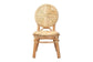 Carita Modern Bohemian Natural Brown Rattan Dining Chair FredCo
