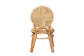 Carita Modern Bohemian Natural Brown Rattan Dining Chair FredCo