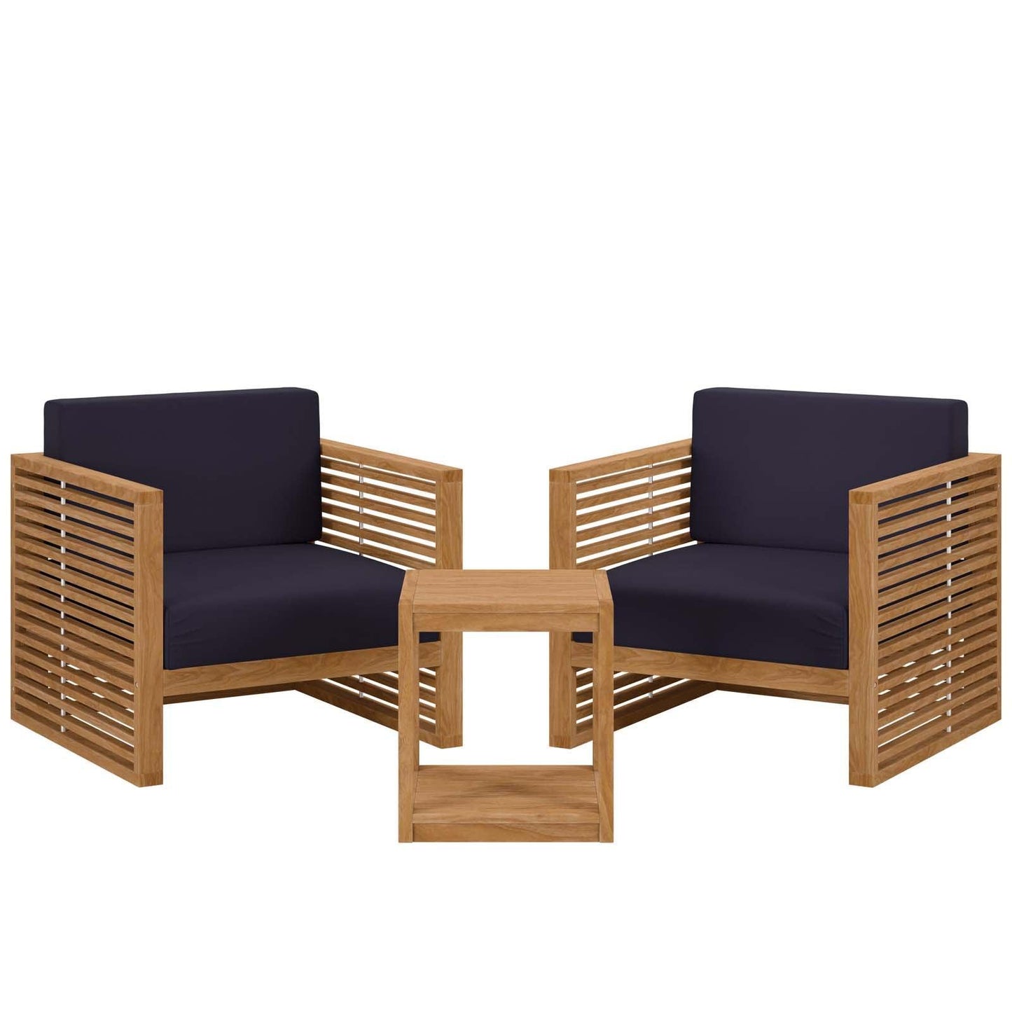 Carlsbad 3-Piece Teak Wood Outdoor Patio Set, EEI-5838 FredCo