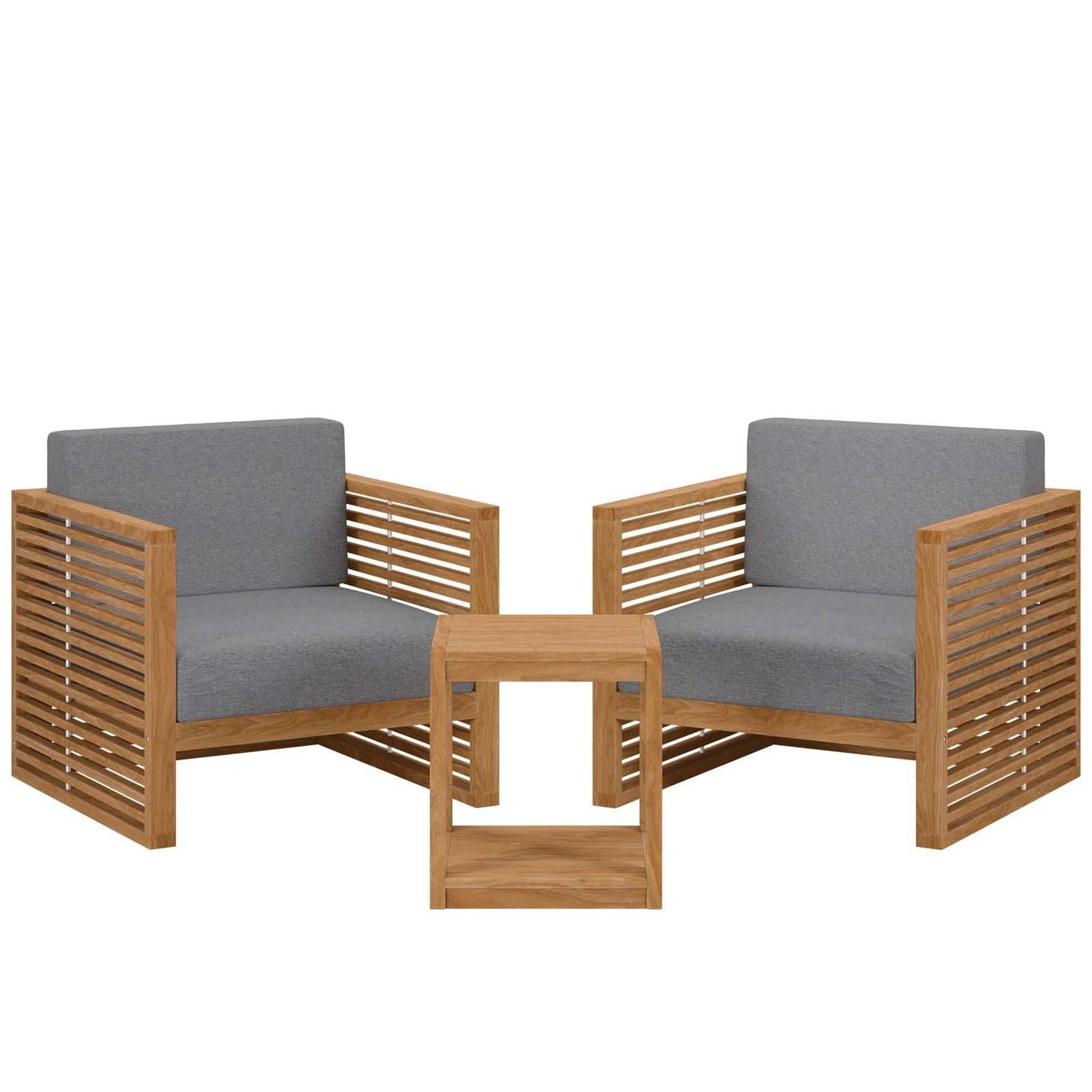 Carlsbad 3-Piece Teak Wood Outdoor Patio Set, EEI-5838 FredCo