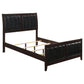 Carlton Bedroom Set with Upholstered Headboard Cappuccino Coaster Queen 5 Piece FredCo