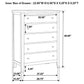 Carlton Bedroom Set with Upholstered Headboard Cappuccino Coaster Queen 5 Piece FredCo