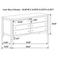 Carlton Bedroom Set with Upholstered Headboard Cappuccino Coaster Queen 5 Piece FredCo