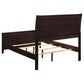 Carlton Bedroom Set with Upholstered Headboard Cappuccino Coaster Queen 5 Piece FredCo