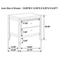 Carlton Queen Bedroom Set with Upholstered Headboard Cappuccino Coaster FredCo