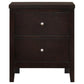 Carlton Queen Bedroom Set with Upholstered Headboard Cappuccino Coaster FredCo
