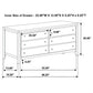 Carlton Queen Bedroom Set with Upholstered Headboard Cappuccino Coaster FredCo