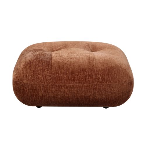 Carrick Beige Sandwich Mesh Fabric Ottoman FredCo