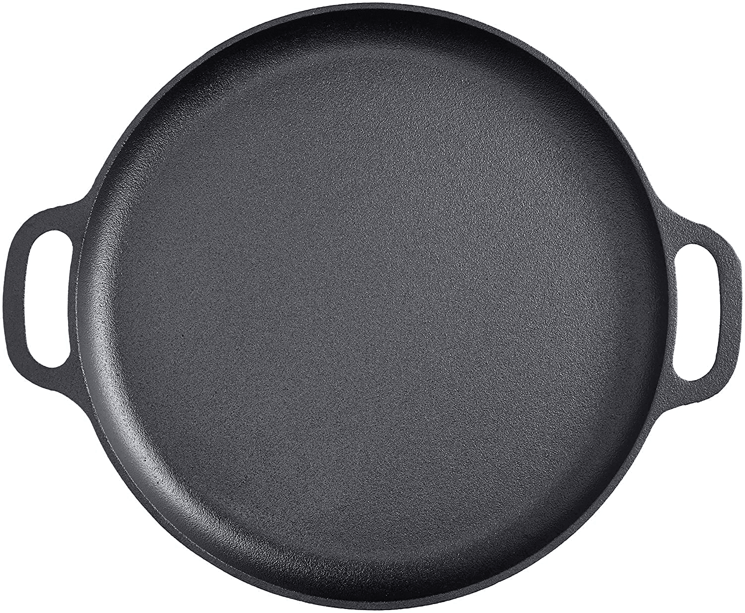Cast Iron Pizza Pan-14” Skillet for Cooking, Baking, Grilling-Durable FredCo