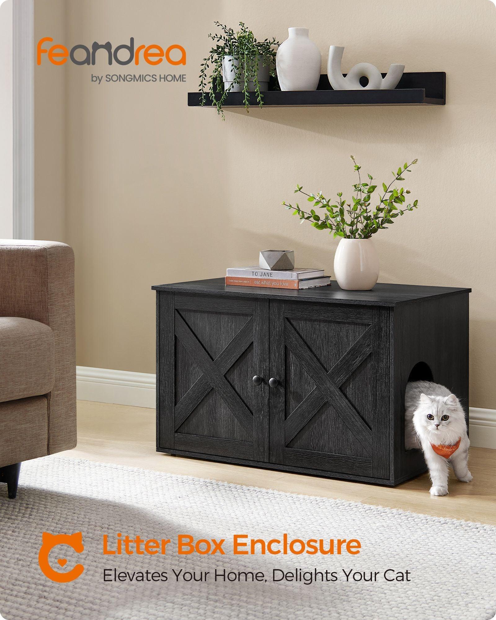 Cat Litter Box Enclosure with Removable Divider FredCo