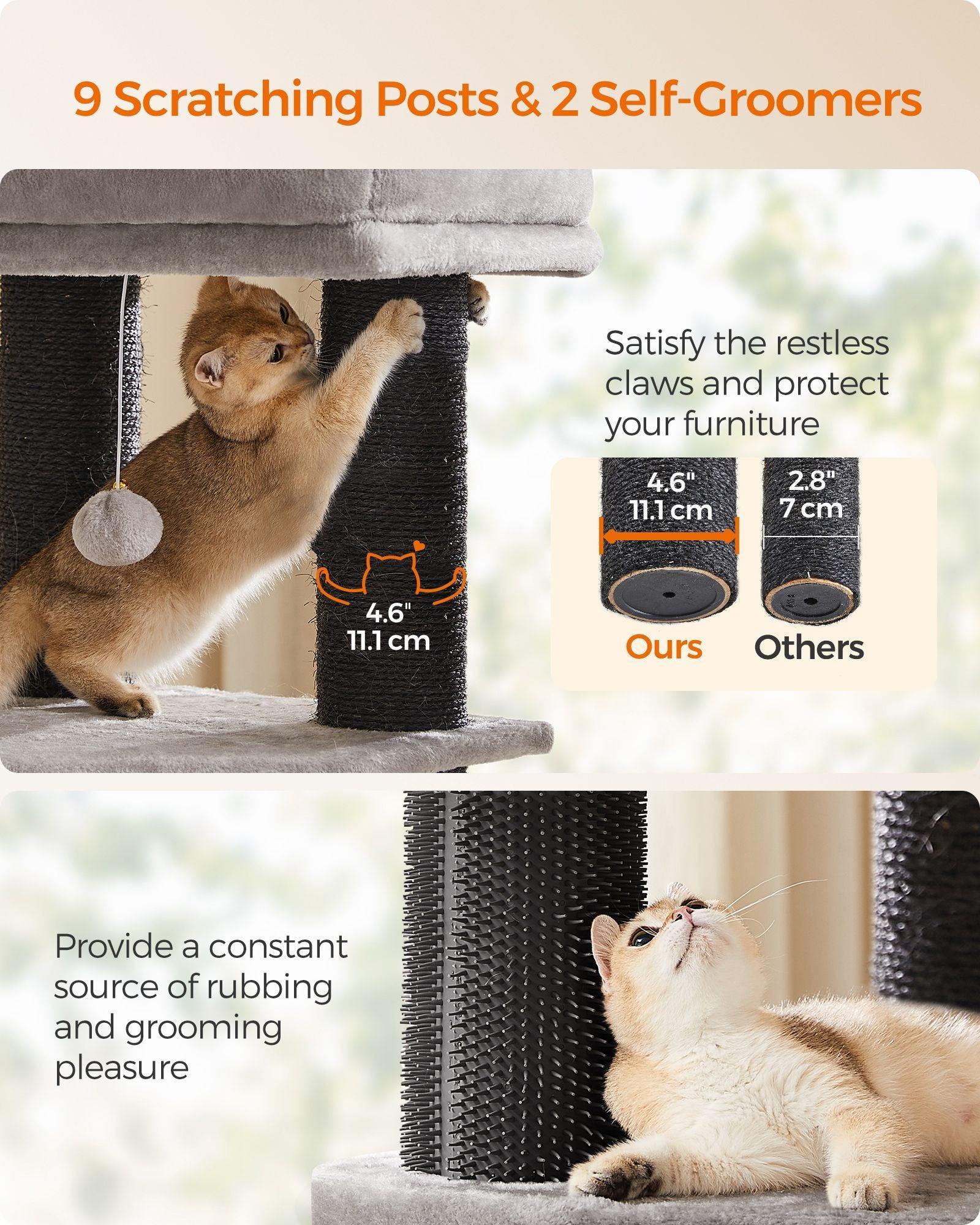 Cat Tree Gray and Black FredCo