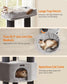 Cat Tree Gray and Black FredCo