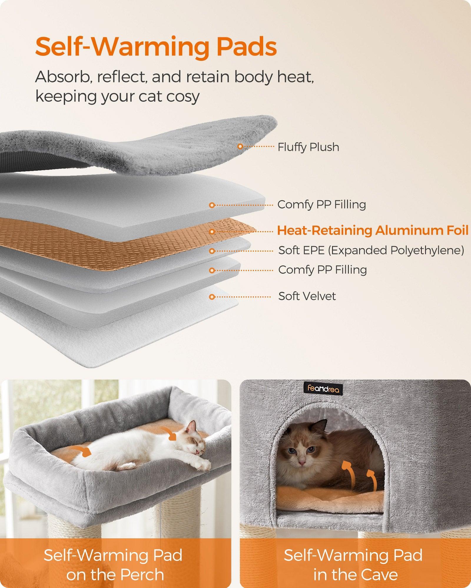 Cat Tree Gray and White FredCo