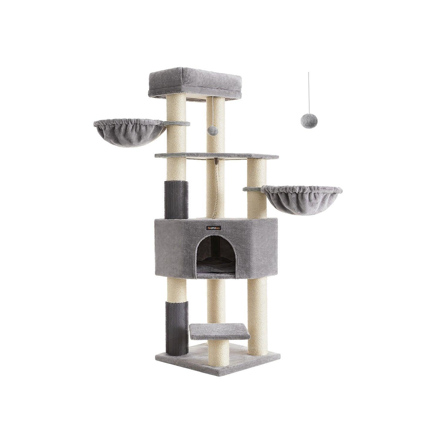 Cat Tree Gray and White FredCo