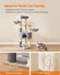 Cat Tree Gray and White FredCo