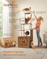 Cat Tree with Litter Box Enclosure and Scratching Posts FredCo