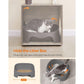Cat Tree with Litter Box Enclosure Greige FredCo
