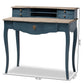 Celestine French Provincial Blue Spruce Finished Wood Accent Writing Desk FredCo