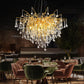 Chandelier Ceiling Light, Water Droplets Crystal Lamp G9 Crystal Droplet FredCo