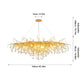 Chandelier Ceiling Light, Water Droplets Crystal Lamp G9 Crystal Droplet FredCo