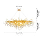 Chandelier Ceiling Light, Water Droplets Crystal Lamp G9 Crystal Droplet FredCo
