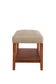 Charla Beige Fabric & Oak Finish Bench FredCo