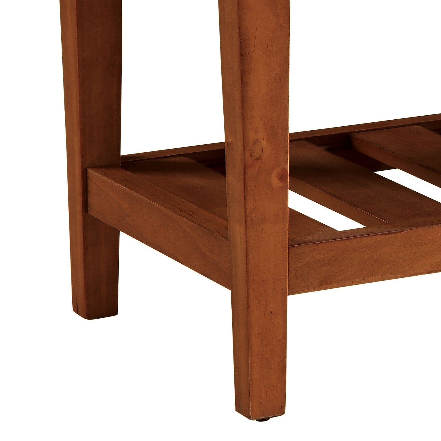 Charla Gray Fabric & Oak Finish Bench FredCo