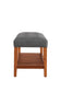 Charla Gray Fabric & Oak Finish Bench FredCo