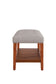 Charla Light Gray Fabric & Oak Finish Bench FredCo