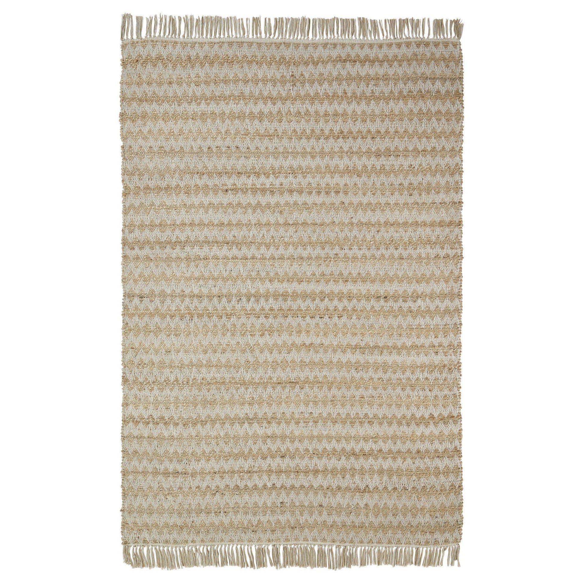 Chevron Eco-Friendly Hand Woven Jute Rug FredCo