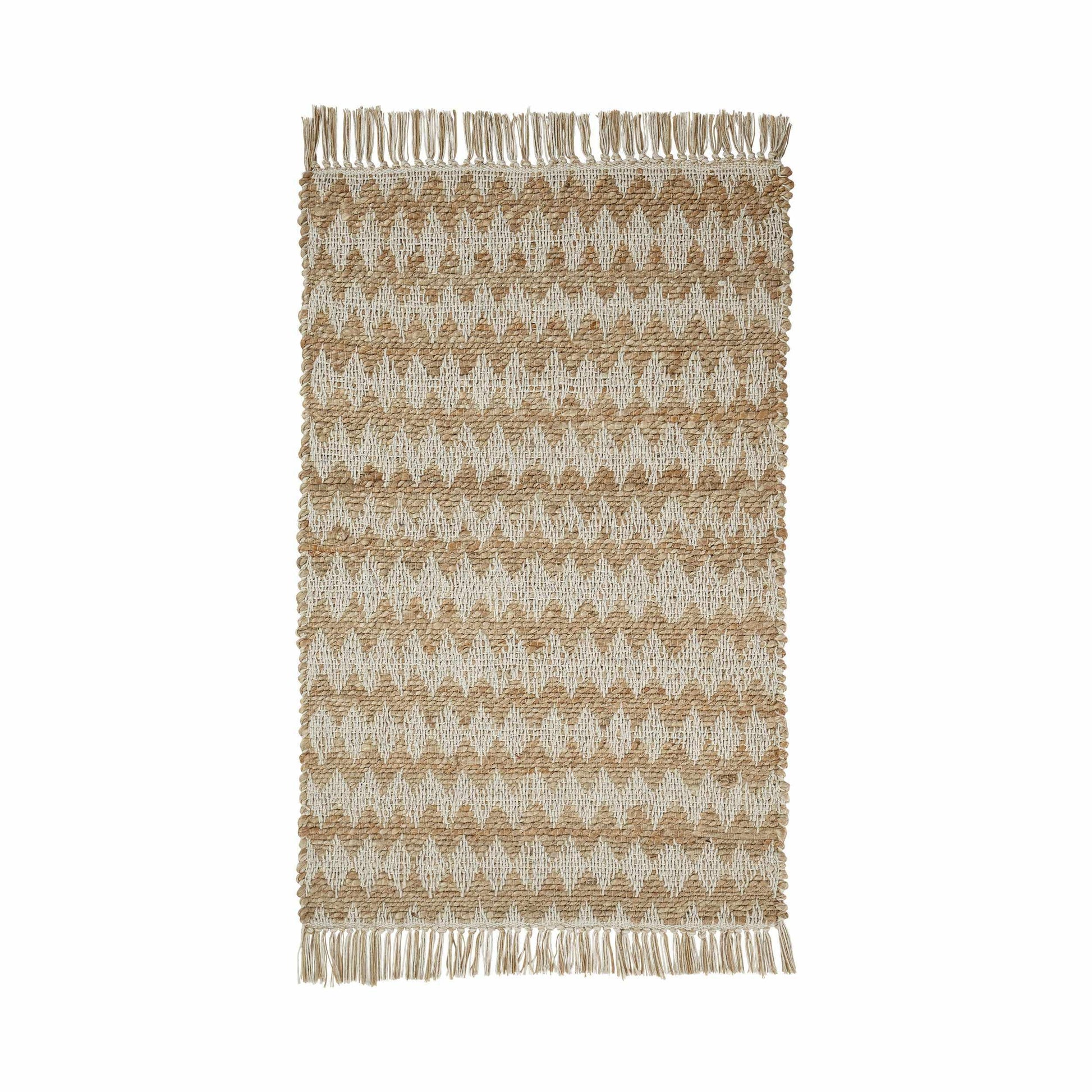 Chevron Eco-Friendly Hand Woven Jute Rug FredCo