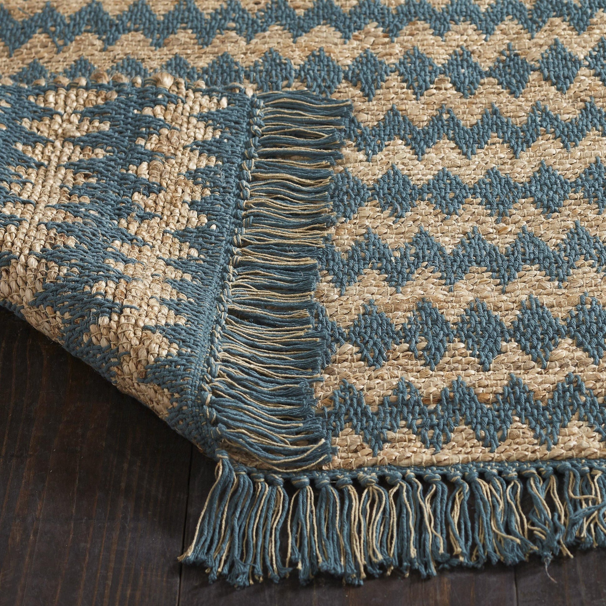 Chevron Eco-Friendly Hand Woven Jute Rug FredCo