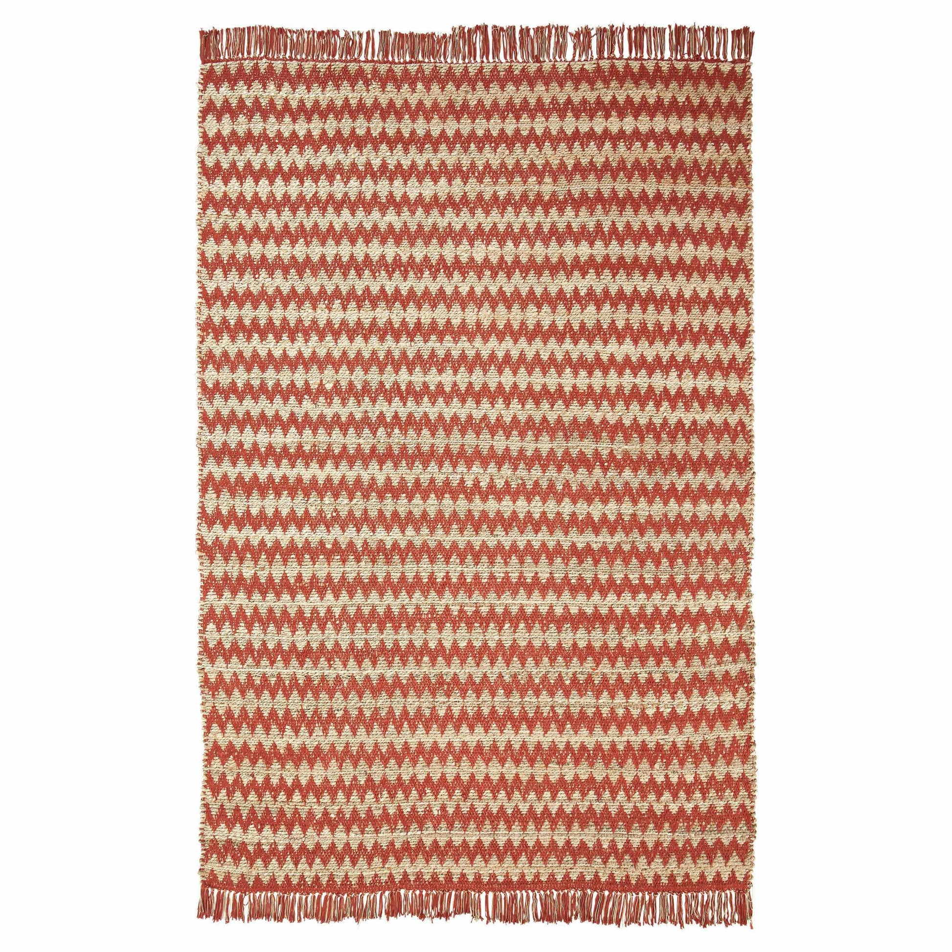 Chevron Eco-Friendly Hand Woven Jute Rug FredCo