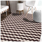 Chevron Zig-Zag Wavy 100% Cotton Printed Rug FredCo