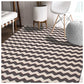 Chevron Zig-Zag Wavy 100% Cotton Printed Rug FredCo