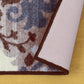 Chloe Non-Slip Nylon Foldable Modern Floral Damask Rug FredCo