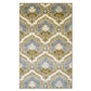 Chloe Non-Slip Nylon Foldable Modern Floral Damask Rug FredCo