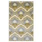 Chloe Non-Slip Nylon Foldable Modern Floral Damask Rug FredCo