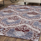 Chloe Non-Slip Nylon Foldable Modern Floral Damask Rug FredCo