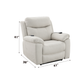 Chriki Beige Polished Microfiber Power Motion Recliner with Lift, Heating & Massage Chair FredCo
