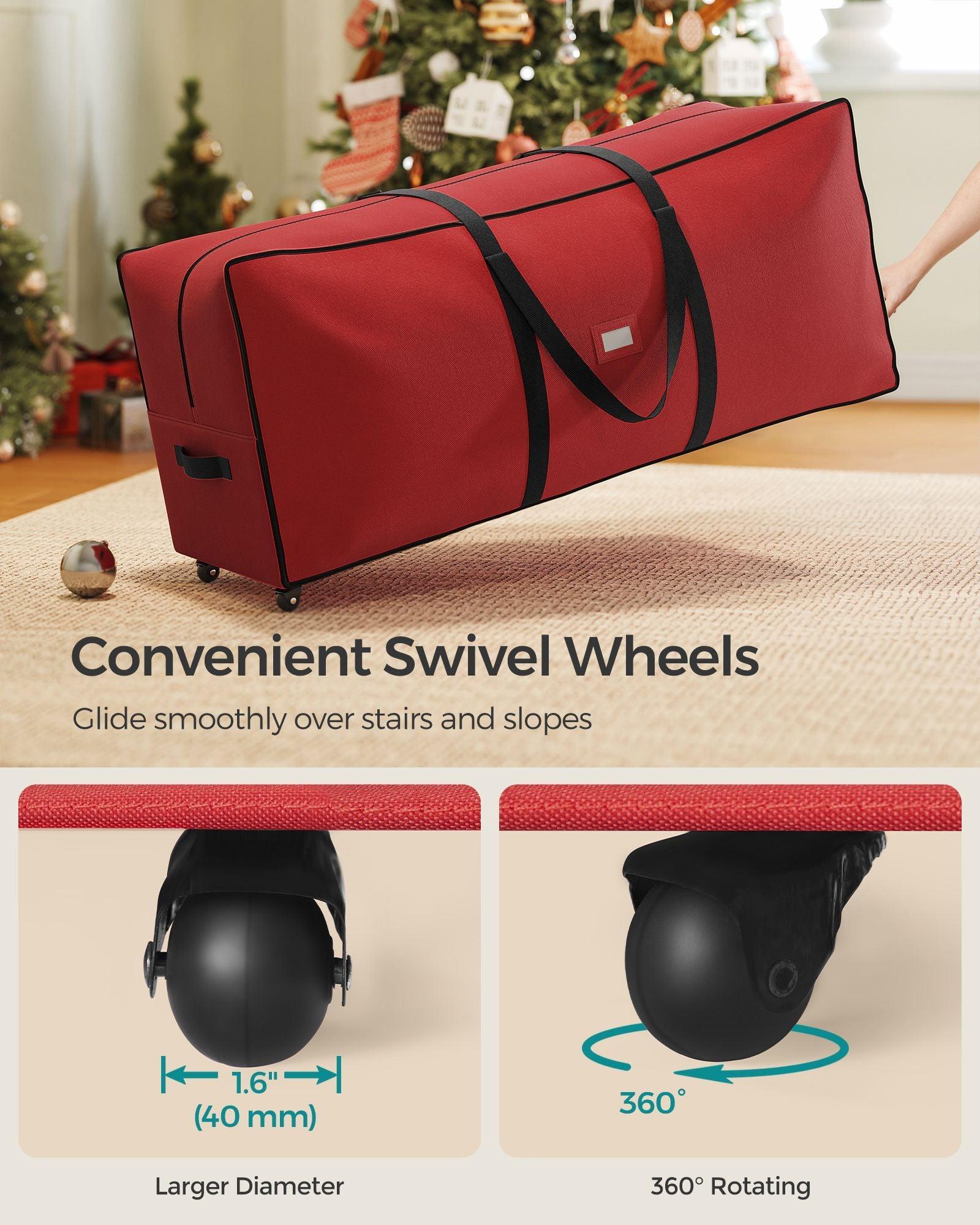 Christmas Tree Storage Bag with 1.6-Inch Wheels FredCo