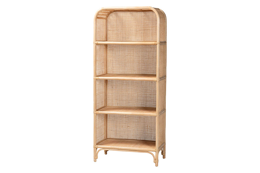 Chusi Natural Rattan Decorative Shelf FredCo