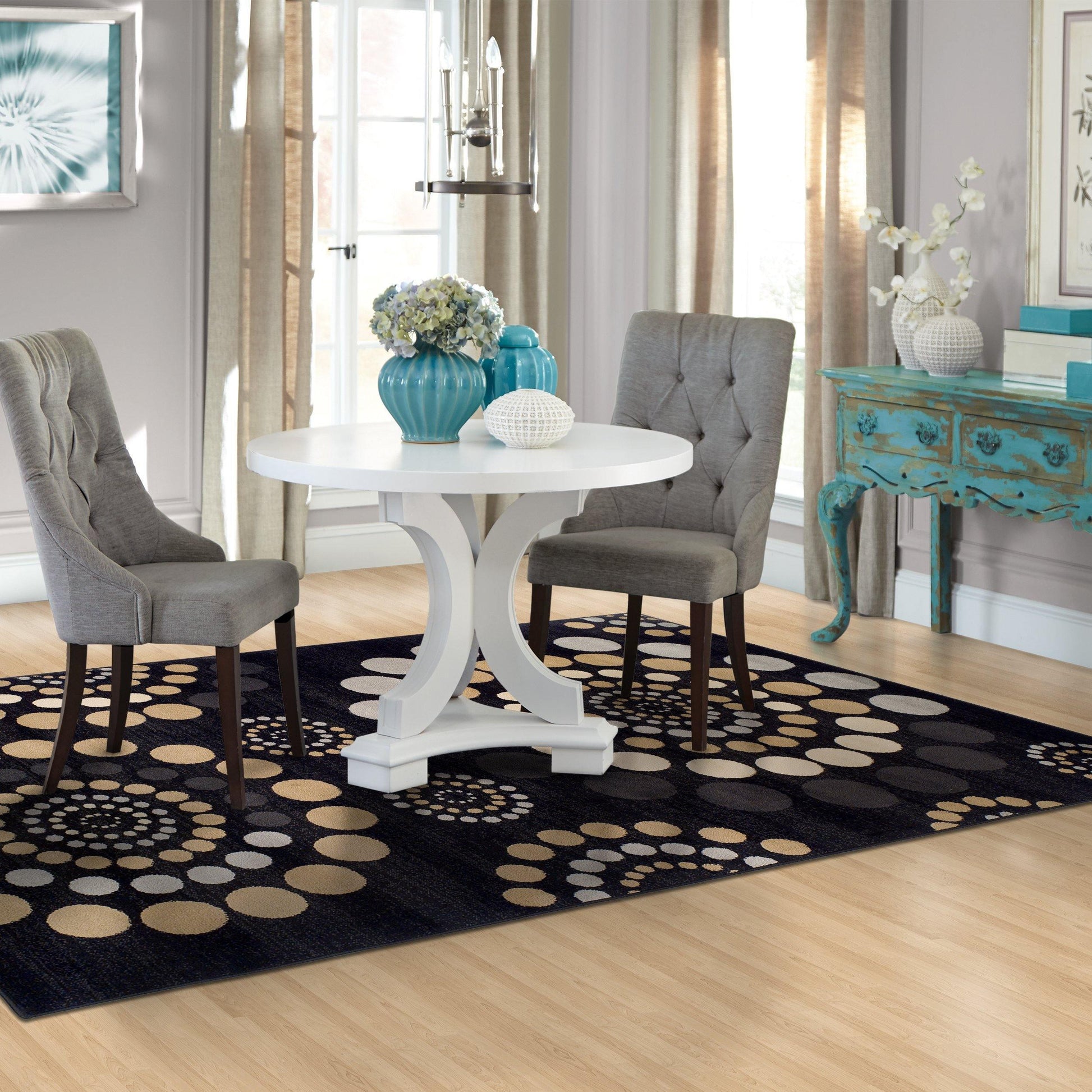 City Circles Retro Casual Rug FredCo